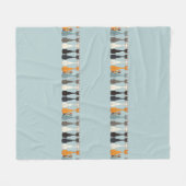 Still Tired Cats | Blue Cat Mom Lover Soft Cozy Fleecedecke (Vorderseite (Horizontal))