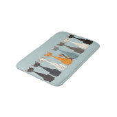 Still Tired Cats - Cat Mom Lover - Blue Graphic Badematte (Schrägansicht)