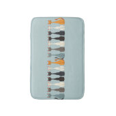 Still Tired Cats - Cat Mom Lover - Blue Graphic Badematte (Vorderseite Vertikal)