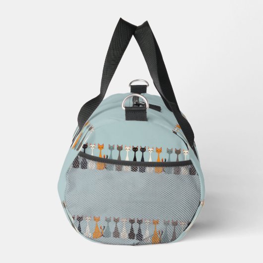 Still Tired Cats - Cat Mom Lover - Blue Graphic Duffle Bag (Rechts)
