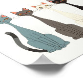 Still Tired Cats Cat Mom Lover - Funny Graphic Art Poster (Ecke)