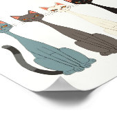 Still Tired Cats Cat Mom Lover - Funny Graphic Art Poster (Ecke)