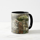 Still Together Whimsical Farmhouse Animals Rainy Tasse (VorderseiteRechts)
