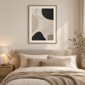 Still Trace | Minimal Abstract Plaster Art Print Poster