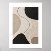 Still Trace | Minimal Abstract Plaster Art Print Poster (Vorne)