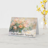 *~* Still Tulips Vase TV2 Beileid Liebe Light Karte (Gelbe Blume)