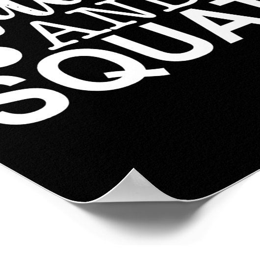 still und hockend poster (Ecke)