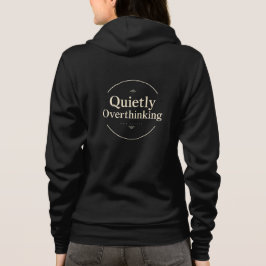 Still und leise überdenkt Vintage-Typografie Hoodie