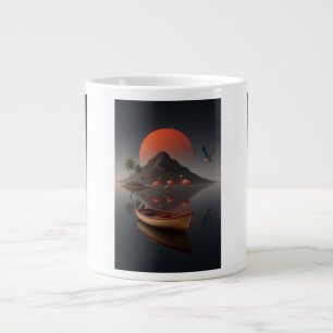 Still Water, Burning Sun Echos bei Dämmerung Wo Si Jumbo-Tasse