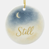 “Still” Watercolor Christmas Ornament (Vorne)