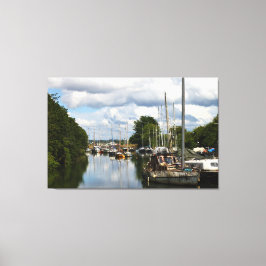 Still Waters at Lydney Docks UK Leinwanddruck