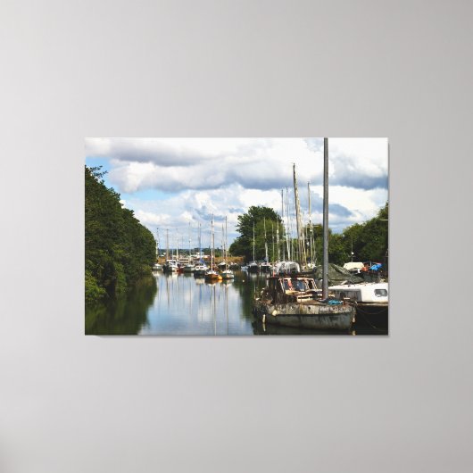 Still Waters at Lydney Docks UK Leinwanddruck (Vorderseite)