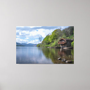 Still Waters: Das Bootshaus Cumbria Leinwanddruck
