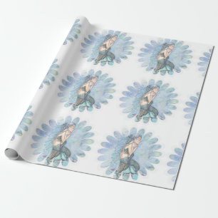 Still Waters Mermaid Mutter und Baby Baby-Party Geschenkpapier