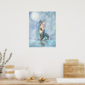 Still Waters Mermaid Mutter und Baby Poster (Küche)