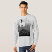 "Still Waters Run Deep" Grau Schwarz Inspiration T T-Shirt (Vorne ganz)