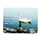 Still Waters Scripture Inspiration Foto Magnet (Horizontal)