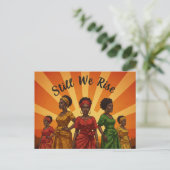 "Still We Rise" Postkarte (Stehend Vorderseite)