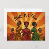 "Still We Rise" Postkarte (Vorne/Hinten)