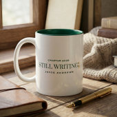 Still Writing Semicolon Custom Recovery Green Zweifarbige Tasse