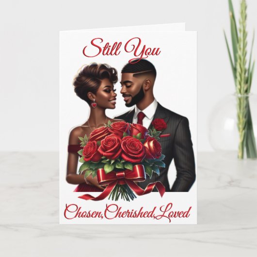 Still You Chosen, Cherished, Folded Greeting Card Karte (Vorderseite)