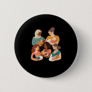Stillberaterin für Frauen Stillzeit Geburt Button