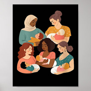 Stillberaterin für Frauen Stillzeit Geburtsfrau Poster