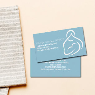 Stillberaterin Stillen Baby Blau Visitenkarte