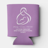 Stillberatung Lila Stillen Dosenkühler (Rückseite)