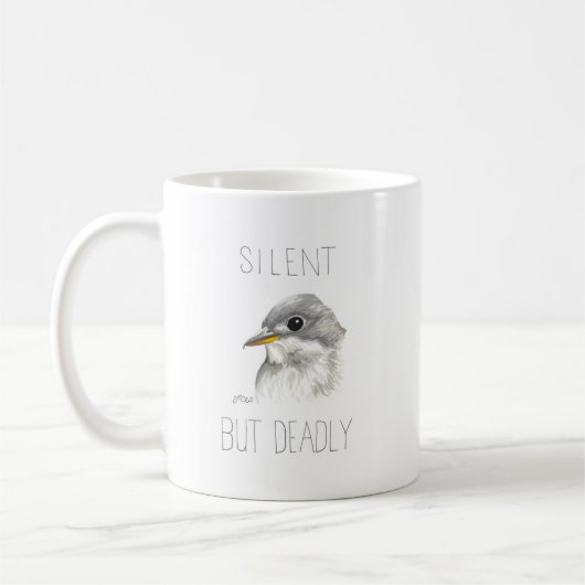 Stille aber Tod (Empidonax Flycatcher) Kaffeetasse (Links)