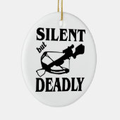 Stille, aber tödliche CrossBow-Jagd Keramikornament (Rechts)