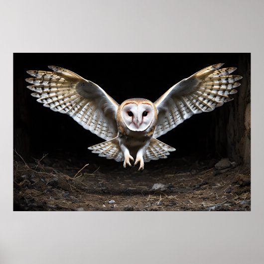 Stille Abstammung - Ausblasen im Flug Poster (Vorne)