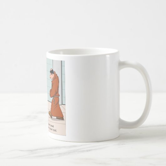 "Stille Achtung" Kaffeetasse (Rechts)