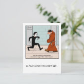 "Stille Achtung" Postkarte (Stehend Vorderseite)