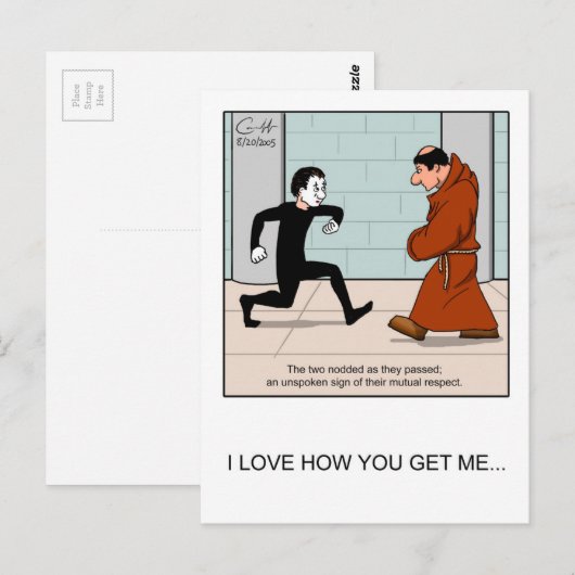 "Stille Achtung" Postkarte (Vorne/Hinten)