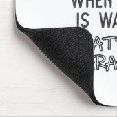 Stille Arbeit inspirierender Zeichensatz Mousepad (Ecke)