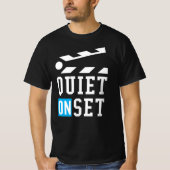 Stille auf Set - Funny für Filmemacher T-Shirt (Vorderseite)