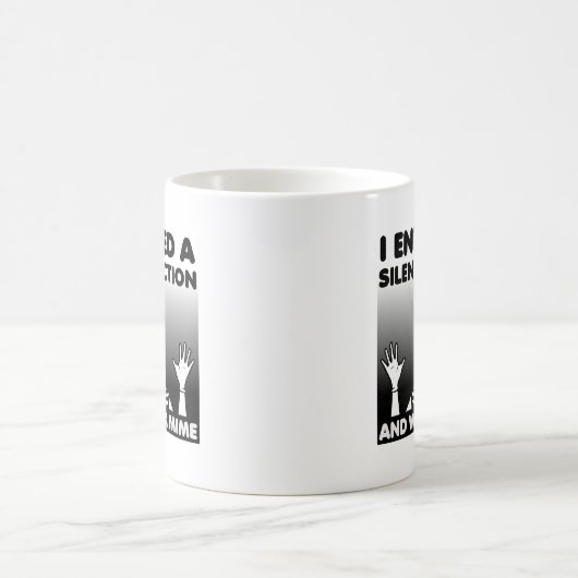 Stille Auktion Mime Funny Mug Kaffeetasse (Mittel)