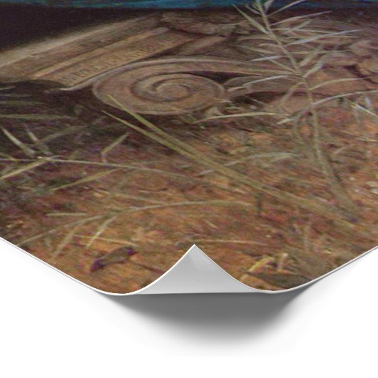 Stille Baby Jesus schläft Angel Lullaby Script Poster (Ecke)