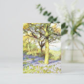 Stille Bäume und Blume Landschaft Postkarte (Stehend Vorderseite)