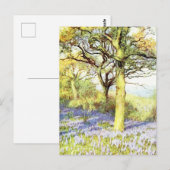 Stille Bäume und Blume Landschaft Postkarte (Vorne/Hinten)