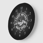 Stille Bedienung Große Wanduhr (Winkel)