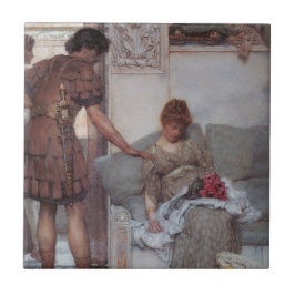 Stille Begrüßung (von Lawrence Alma-Tadema) Fliese