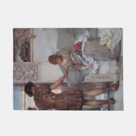 Stille Begrüßung (von Lawrence Alma-Tadema) Fußmatte