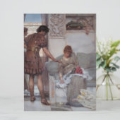Stille Begrüßung (von Lawrence Alma-Tadema) Karte (Stehend Vorderseite)