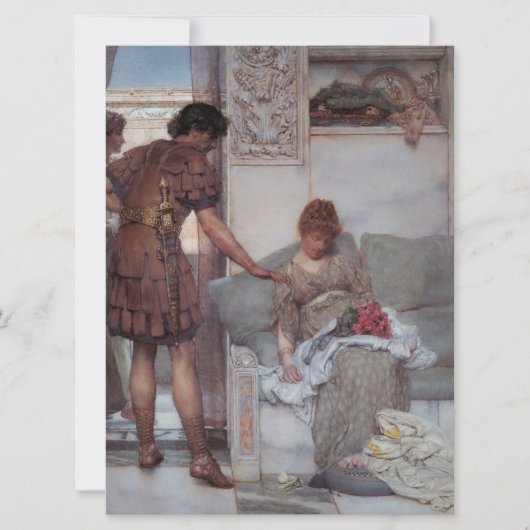 Stille Begrüßung (von Lawrence Alma-Tadema) Karte (Vorderseite)