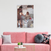 Stille Begrüßung (von Lawrence Alma-Tadema) Leinwanddruck (Insitu (Wohnzimmer))