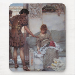 Stille Begrüßung (von Lawrence Alma-Tadema) Mousepad