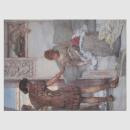 Stille Begrüßung (von Lawrence Alma-Tadema) Seidenpapier