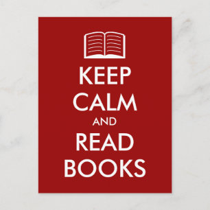 Stille behalten und Bücher mit Icon lesen Postkarte